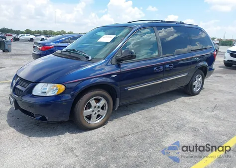 2004 Dodge Grand Caravan Sxt из США, поврежденный, VIN 2D4GP44L74R577743